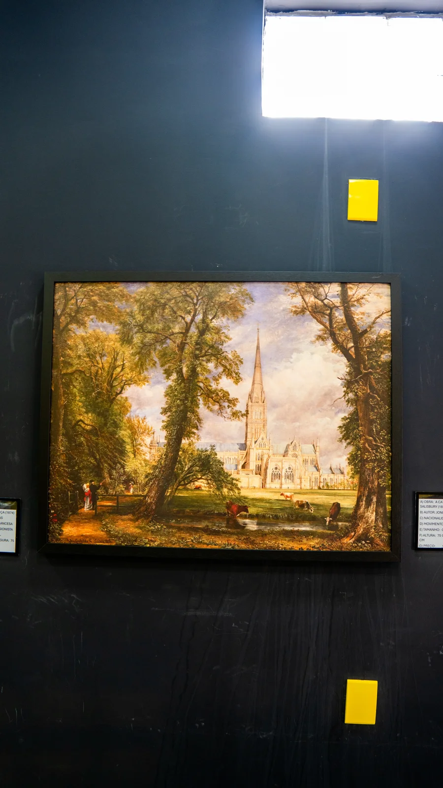 Paisagem arborizada em exposição