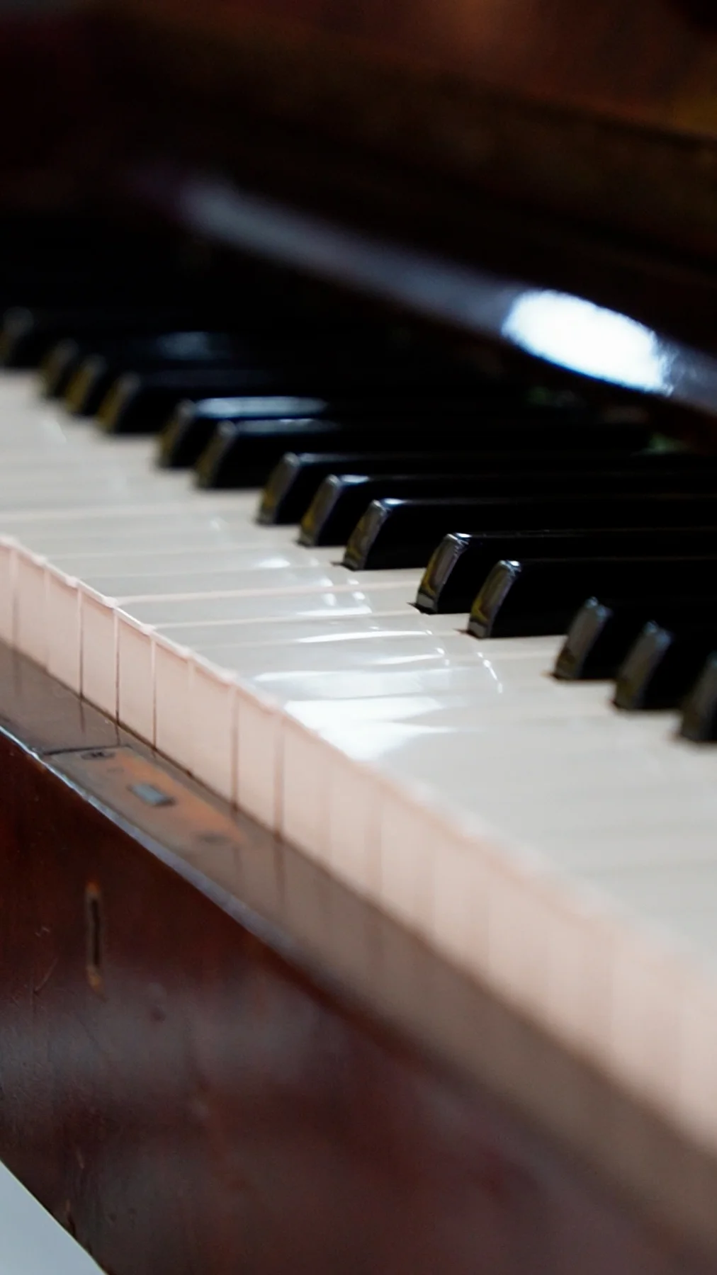 Teclas do piano do espaço